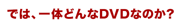 では、一体どんなDVDなのか？